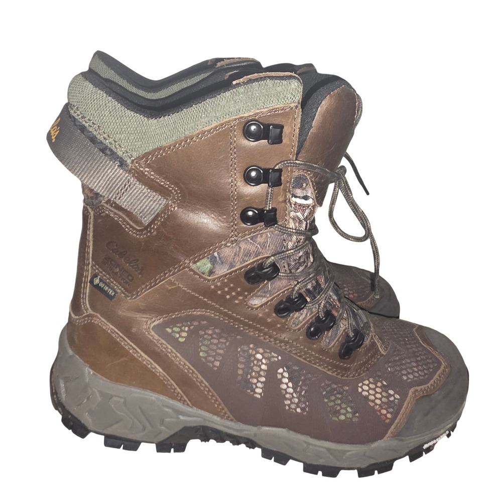 Cabelas Mens Insulated Waterproof‎ Hunting Boots Size 10.5W Camo Gore Tex
